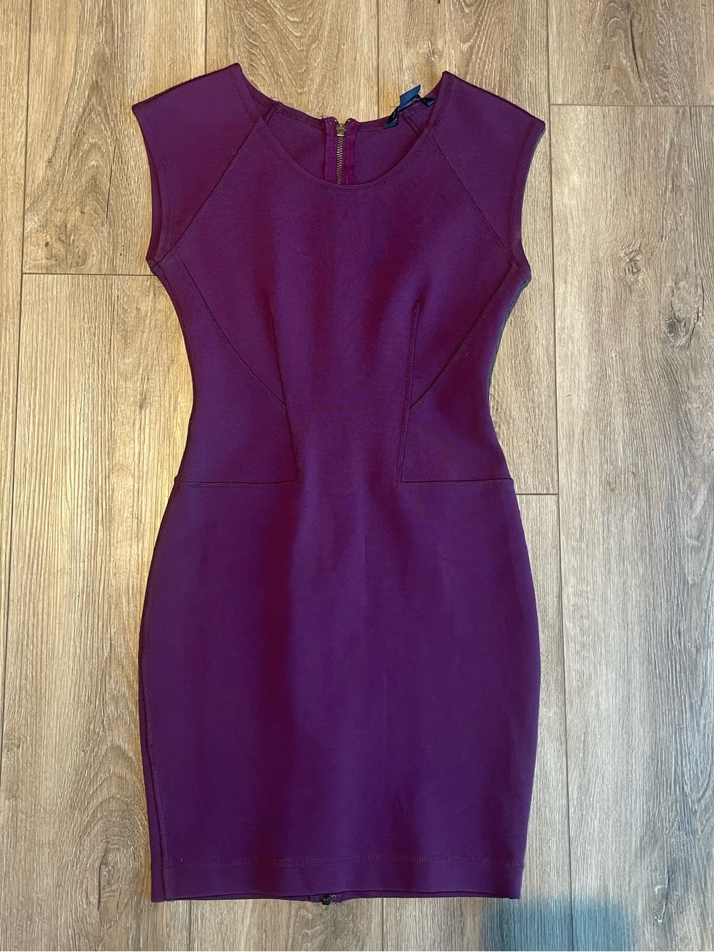 French Connection Plum Sheath Mini Dress